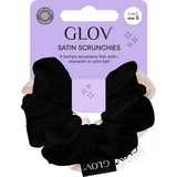 Satin Scrunchies S gumice za kosu Sparkling Wine/Black 2 kom