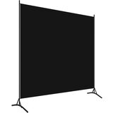 vidaXL Sobna pregrada s 1 panelom crna 175 x 180 cm | shoptok.hr