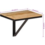  Zidna polica 40 x 30 x 32 cm od masivnog drva manga i željeza | Eponuda.com