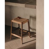Kave Home Smeđe/u prirodnoj boji barske stolice u setu 2 kom od punog hrasta (visine sjedala 66 cm) Yalia – | shoptok.hr