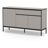 Marckeric Siva/bež nizka komoda 140x80 cm Lorenza – | Shoptok.si