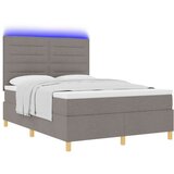  posteljni okvir s škatlastimi vzmetmi Taupe Tkanina 160 x 200 cm, (22067391) | Shoptok.si