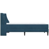  Okvir kreveta s madracem Zidne s uzglavljem 2 pcs Plava Baršun - Plava 100 x 200 cm | shoptok.hr