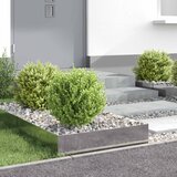  Ograda oko Travnjaka 4 pcs 60 x 60 x 20 cm Čelik Srebrna | Eponuda.com