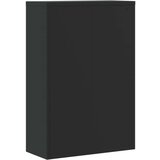 Ormarić za spise crni 90 x 40 x 180 cm čelični | shoptok.hr