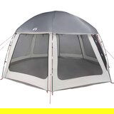 vidaXL Šotor za bazen z odstranljivo muho & Mrežaste stene sive barve | Shoptok.si