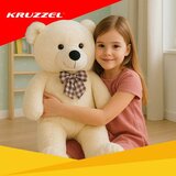 Kruzzel plišani medvjedić s mašnom, 100 cm, krem | shoptok.hr