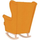  Gugalni stol Temno rumena 74x90x102 cm Tkanina, (21824980) | Shoptok.si