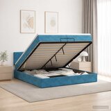  od pjene s madracem i LED-om Tamno plava 200 x 200 cm | shoptok.hr