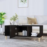  Stolić za kavu crni 102 x 50 x 40 cm od konstruiranog drva | shoptok.hr
