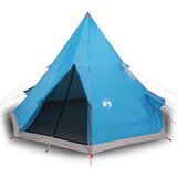  The Living Store Šotor za kampiranje tipi za 4 osebe moder vodoodporen - Šotor Za Kampiranje, (21486939) | Shoptok.si