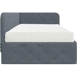  Kutni okvir kreveta Tamno siva 100 x 200 cm Baršun | shoptok.hr