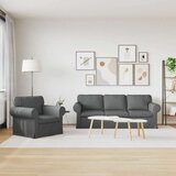 SOFA 2 pcs Tamno siva Metal | shoptok.hr