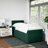 Box spring krevet s madracem tamnozeleni 100x200 cm baršunasti | shoptok.hr