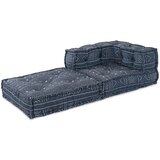 vidaXL Pouf Indigo Tkanina (100% pamuk) 70 x 70 x 54 cm Pouf Moderni Cijene