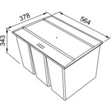 Franke sorter za otpad Easysort 600-2-2 121.0494.193 | ePonuda.com