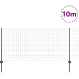 Euro ograda s postom 10 x 1 m Čelik premazan PVC-om Zelena | shoptok.hr