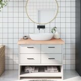  Kupaonska radna ploča 100x50x(2-6) cm netretirano masivno drvo | shoptok.hr
