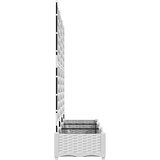  Vrtna saksija 3 pcs Bijeli 120 x 40 x 125,5 cm Plastika | Eponuda.ba