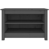  Klupa za cipele siva 70 x 38 x 45 5 cm od masivne borovine | shoptok.hr