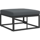 vidaXL Sjedeća garnitura za vrt 5 pcs Crna 70 x 70 x 32 cm Aluminij | shoptok.hr