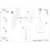  Stenska svetilka FILLAN 1 črna, (21347196) | Shoptok.si