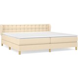  S oprugama i madracem krem 200 x 200 cm od tkanine | shoptok.hr
