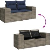  Vrtni set od 7 dijelova s jastucima, smeđi poliratan, akacija | shoptok.hr