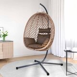  Viseća jaja stolica Boja kafe 104 x 100 x 191 cm poliratan | Eponuda.com