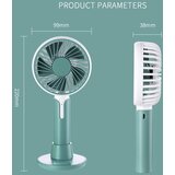 Venisymlis Prenosni Usb Polnilni Ročni Ventilator (Zelen), Primeren Za Notranjo In Zunanjo Uporabo, (22070423) | Shoptok.si