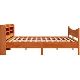  Okvir kreveta s uzglavljem voštano smeđi 200x200 cm od borovine | shoptok.hr