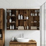 Kupaonski ormar s ogledalom Staro drvo 100 x 14,5 x 70 cm | shoptok.hr