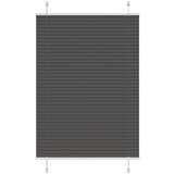 vidaXL Plisirana roleta crna 85x150 cm širina tkanine 84,4 cm | shoptok.hr