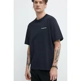 Abercrombie & Fitch Bombažna kratka majica moški, črna barva