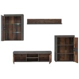Mömax Dnevni Regal Grigor, Rjava, Temno Siva | Shoptok.si
