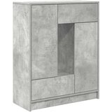  Komoda s predali in vrati, betonsko siva, 73x31x90 cm | Shoptok.si
