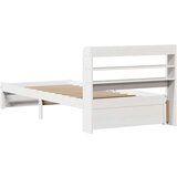 vidaXL Okvir kreveta s uzglavljem bez madraca bijeli 90x190 cm | shoptok.hr