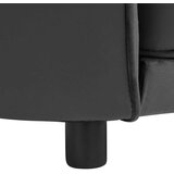 SOFA za pse tamnosiva 69 x 49 x 40 cm od pliša i umjetne kože | shoptok.hr