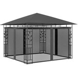  Sjenica s mrežom protiv komaraca 3x3x2,73 m antracit 180 g/m² | shoptok.hr