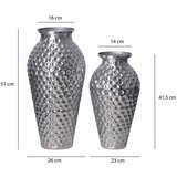 Livetastic Set Dekorativnih Vaz Silver, 2 Kos | Shoptok.si