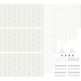  Zaslon za privatnost 100 x 50 x 180 cm Čelik Bijela | shoptok.hr