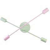 stropni luster cambridge 4xE27/15W/230V zelena/ružičasta | Eponuda.com