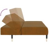  Kavč dvosed z ležiščem rjav žamet, (21749668) | Shoptok.si