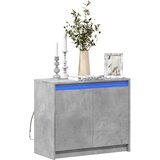  Komoda s LED siva boja betona 72x34x61 cm od konstruiranog drva | Eponuda.com