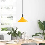 VISILICA podesiva po visini E27 sjajno žuta Ø 31 cm metal | shoptok.hr