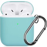 Venisymlis Silikonski etui za slušalke AirPods z obeskom za ključe, zaščitni ovitek za slušalke AirPods, odporen proti udarcem, (22102223) Cene