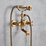 Wanmivezlo Kopalna tuš pipa, dvojni ročaj, medenina, starinska medenina B, (5000159230) | Shoptok.si