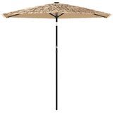  Vrtni suncobran LED s čeličnom šipkom smeđi 268x268x226 cm | shoptok.hr