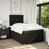  Krevet s oprugama i madracem crni 120 x 200cm od tkanine | shoptok.hr