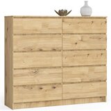 AKORD Komoda, 10 Predalov, Hrast Artisan, (5000332177) | Shoptok.si